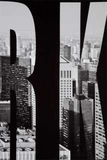 Kunstdruck NEW YORK Schriftzug Leinwand Bild Bilder 45x140cm Manhattan 