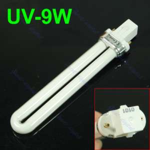 9W Nail Art UV Machine Tube Dryer Lamp Light Bulb  