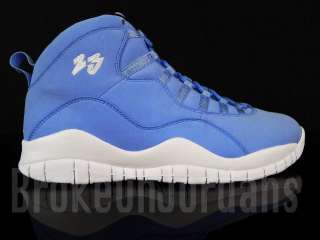 Nike Air Jordan SAMPLE Retro 10 X PROMO sz 11 WHITE BLUE pantone pe 