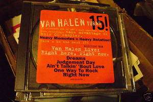 Van Halen Promo CD sampler turns 15,live  