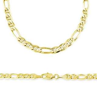 14k Gold Figaro Gucci Figarucci Chain Necklace 4.7mm 24  