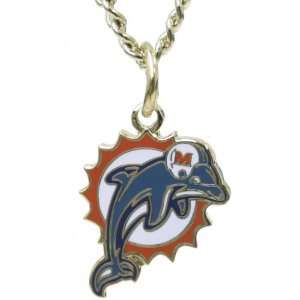  Miami Dolphins   Logo Necklace Jewelry