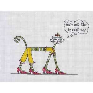   Janlynn Cross Stitch Kit YOURE NOT THE BOSS OF ME: Office Products