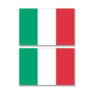  Italy Italian Country Flag   Sheet of 2   Window Bumper 