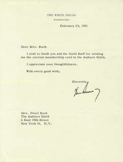 JOHN F. KENNEDY   TYPED LETTER SIGNED 02/23/1961  