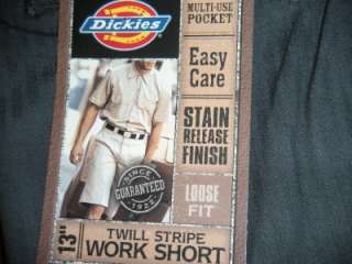 Dickies Mens 13 Twill Pinstripe Style Work School Uniform Short 