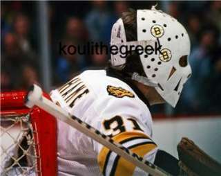   Grahame Vintage Goalie Mask 1977 Boston Bruins Game Photo NEW!!  