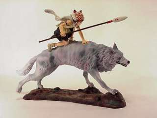 Princess Mononoke San on Wolf God Statue  