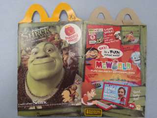 MCDONALDS SHREK FOREVER AFTER HAPPY MEAL BOX USED 2010  