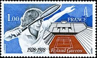 Roland Garros Tennis Player Stamp France 1612 MNH  