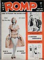 Romp 1960 June Vintage Humorama Bettie Page Bill Ward GGA racy pinup 