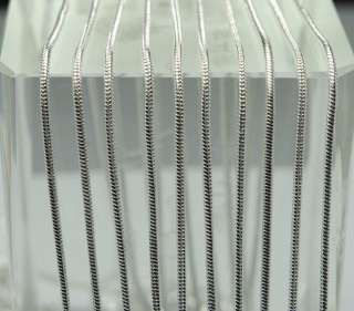 Wholesale 10pcs silver serpentine snake chains necklace 1.2mm  