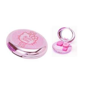 Hello Kitty Pink Compact Contact Lens Case (Light Pink)  