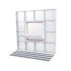   for NailUp2 Glass Block Window, 32 in. x 32 in., Ice Pattern with Vent