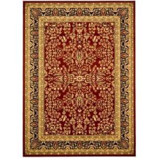   Red/Black 6 Ft. X 9 Ft. Area Rug LNH214A 6 at The Home Depot