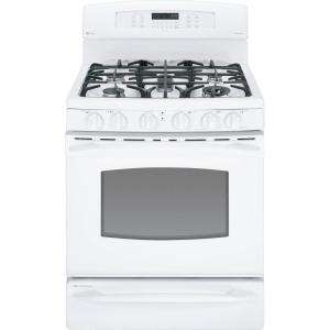   Profile 30 in. Self CleaningFreestanding Gas Convection Range in White