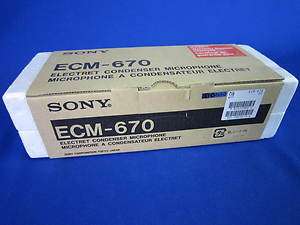 Sony ECM 670 Professional Microphone  