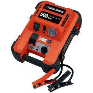 BLACK & DECKER 500 Amp Jump Starter with Inflator JUS500IB at The Home 