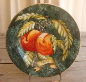 American Atelier Lattice 5031 Fruit 1 Plate Peche Peach  