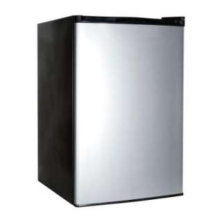 Haier 4.5 cu. ft. Compact Refrigerator in Virtual Silver HNSE045VS at 