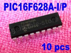 10 pcs Microchip PIC16F628A I/P PIC16F628 16F628A DIP 18 New  