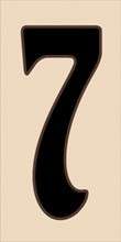 House Numbers 3 x 6 CERAMIC TILE Traditional Sand  