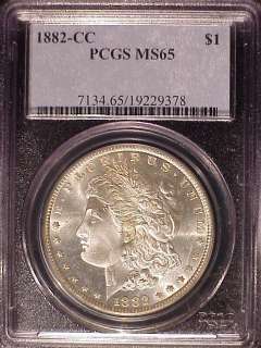1882 CC $1 PCGS MS 65 ~ CARSON CITY MORGAN DOLLAR  
