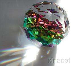 Brilliant Sphere 30mm Desk Prism Crystal Paperweight  