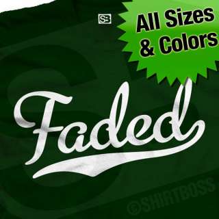 Faded Baseball T Shirt Pot Weed Kush Colors 2X 3X 4X 5X  