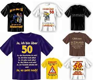 Fun T Shirt Lustige Witzige Geile Geburtstag 50 Coole Sprüche  