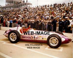 1960 JIM HURTUBISE INDY 500 OFFY AUTO RACING RACE PHOTO  