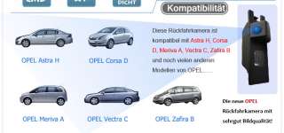 Rückfahrkamera für Opel Astra H Vectra C Corsa D Zafika  