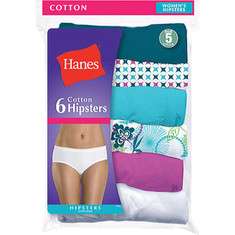 Hanes Cotton Hipster (6 Pack)    