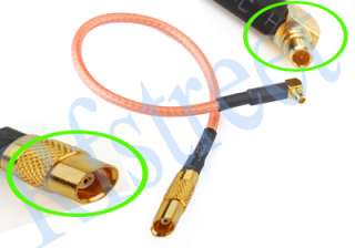 MCX Female to MMCX Male right angle Jumper cable pigtail
