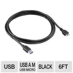 Ultra U12 40754 USB 3.0 A Male to Micro B Male Cable   6ft, 5Gbps 