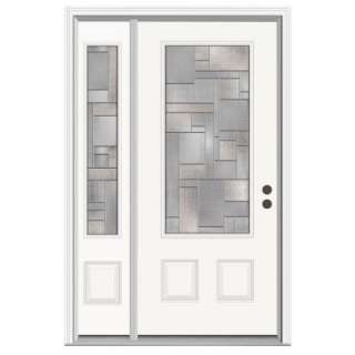   Lite Steel Entry Door With 12 In. Sidelite H30746 