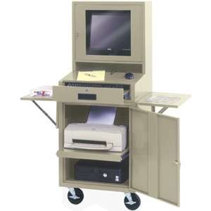 Edsal CSC6625PU LCD mobile Computer Cabinet 