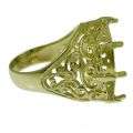 6g Claw Set Half SOVEREIGN Solid 9ct Gold Ring Mount  