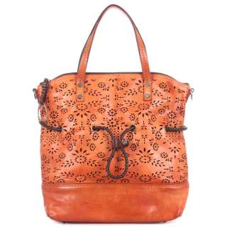 LA MARTINA Woman Tote Bag POLO CLUB in Genuine Orange Leather New 2012 