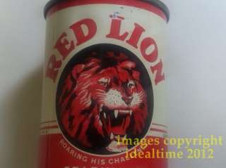   RARE RED LION ALE LOW PROFILE CONE TOP BEER CAN Burger Cincinnati, OH