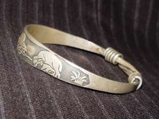 Alte Armband / wunderschön geschnitzte,Tibet Silber #24  