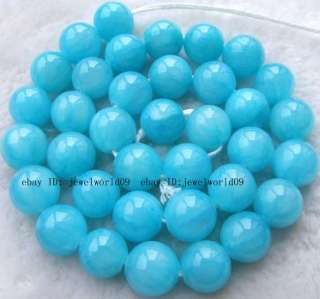 Blue Synthetic Jade Round Beads 15 8mm,10mm,12mm,14mm,16mm  