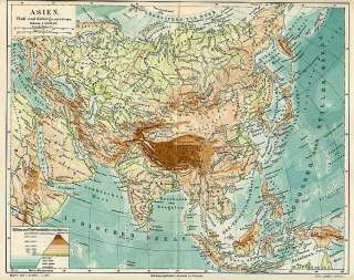 Die sehr gut erhaltene farbige Karte im Maßstab 1  30.000.000 stammt 