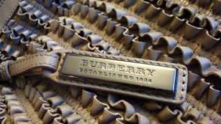 Burberry Prorsum Ruched Ribbon Handbag/Bag/Hobo Guar Authentic  