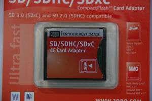 JOBO Mini Adapter SD auf CF Compact Flash SDHC SDxC  