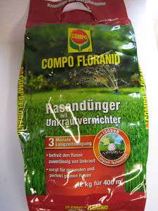 Compo, Rasendünger UV Rasen Floranid 12 kg, 400 m²  