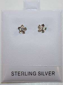 eli k Sterling Silver Diamond Flower Stud Earring  