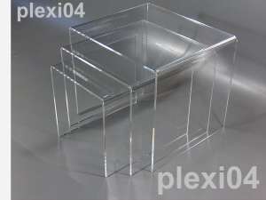 Plexiglas / Acrylglas Beistelltisch 3er Set  