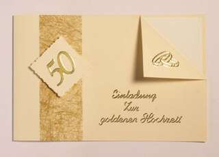 Einladungskarte zur goldenen Hochzeit* Einladung  