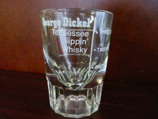 GEORGE DICKEL TENNESSEE SIPPIN WHISKY GLASS 3 SiPs!!  